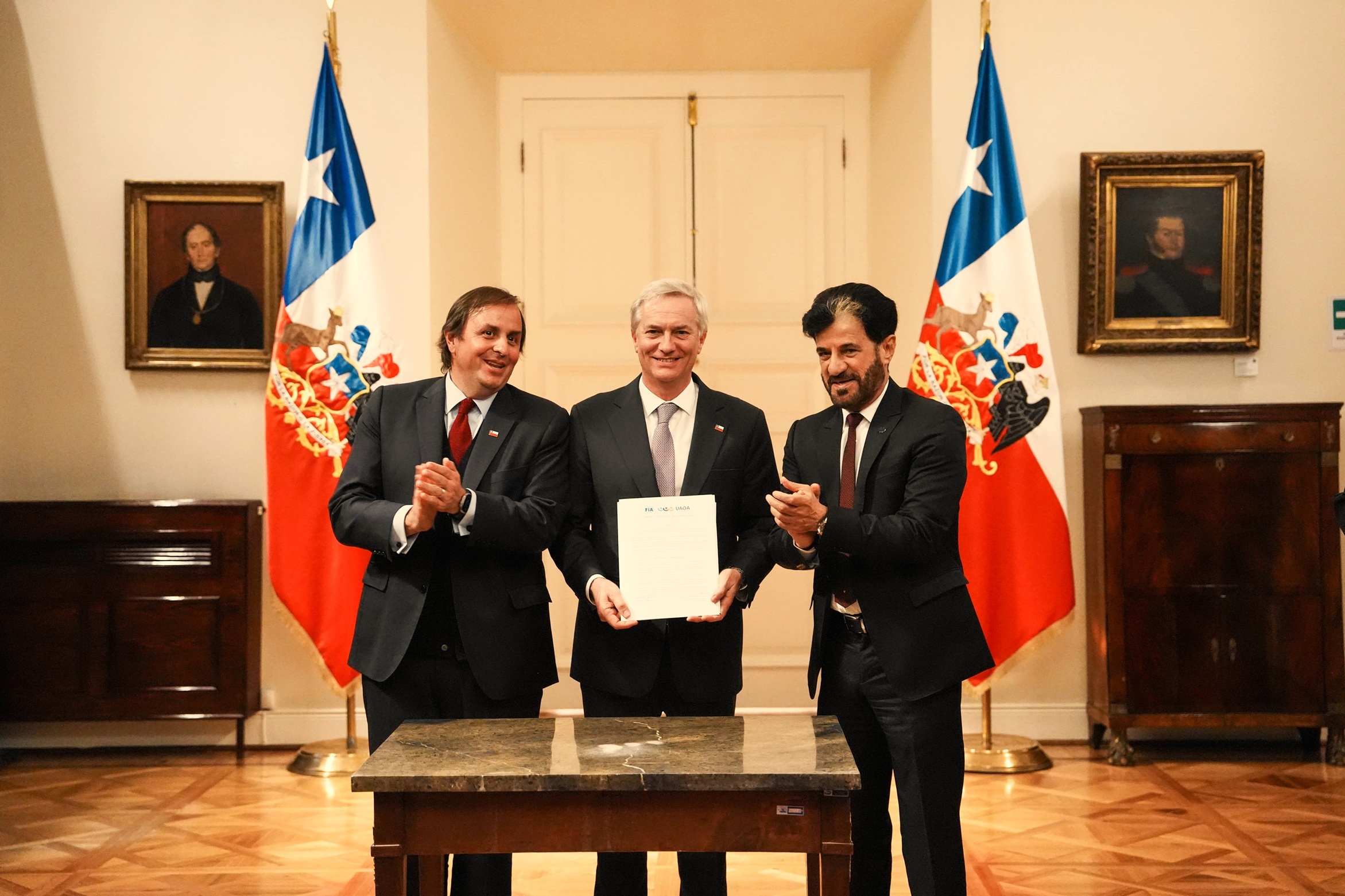 FIA President, H.E. Mohammed Ben Sulayem, meets president of Chile H.E Jos&eacute; Antonio Kast strengthening cooperation across Mobility and Motorsport